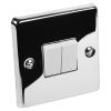 Angled Polished Chrome Light Switch WH