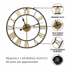 60cm Metal Decorative Wall Clock