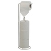 White Toilet Roll Holder Metal 54cm [105791]