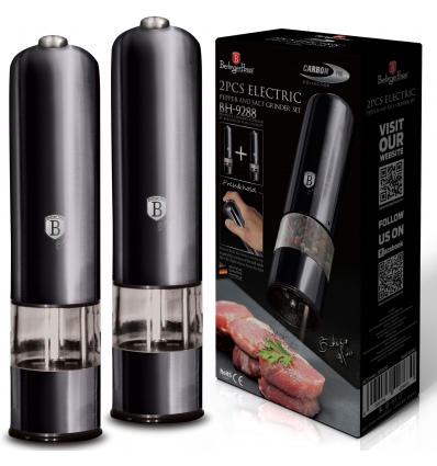 2 Pc Electric Pepper Mill Set