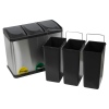 45L Stainless Steel Triple Recycling Bin [863268]