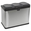 45L Stainless Steel Triple Recycling Bin [863268]