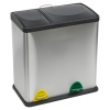 35lL Stainless Steel Duo Recycling Pedal Bin [863275]