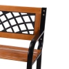 Bench Wood Black Frame [348426]