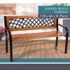 Bench Wood Black Frame [348426]