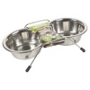 2pcs Metal Pet Feeder