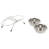 2pcs Metal Pet Feeder