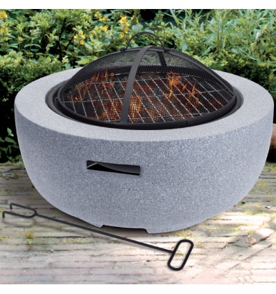 Light Grey Round Fire Bowl [388828]