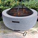 Light Grey Round Fire Bowl [388828]