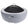 Light Grey Round Fire Bowl [388828]