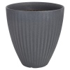 40cm Ribbed Round Plastic Flower Pot