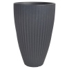 40cm Ribbed Round Plastic Flower Pot