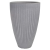 40cm Ribbed Round Plastic Flower Pot