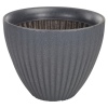 40cm Ribbed Round Plastic Flower Pot