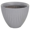 40cm Ribbed Round Plastic Flower Pot