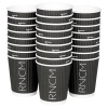 25 Ripple Sleeve Disposable Paper Coffee Cups