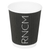 25 Ripple Sleeve Disposable Paper Coffee Cups