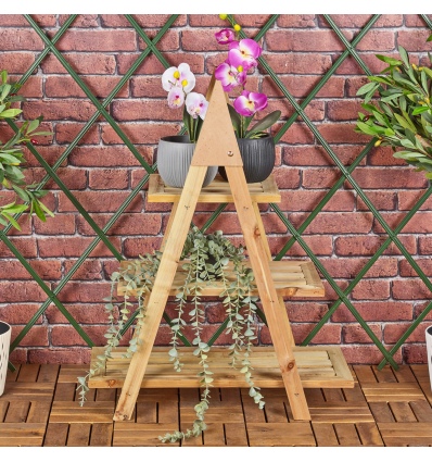 3 Tier Wooden Ladder Plant Holder Rack [824296]