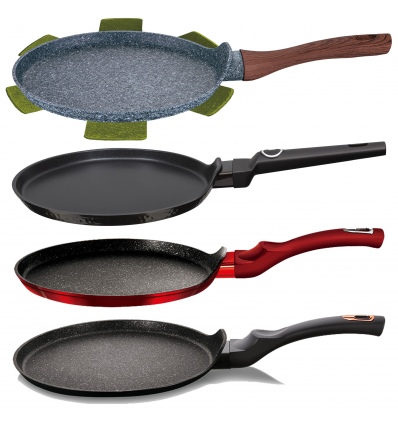 Metallic Line 25cm Burgundy Pancake Pan