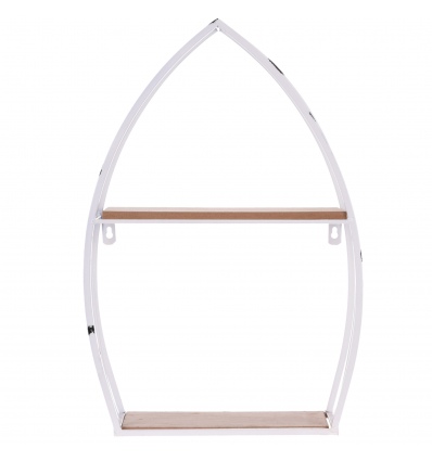 Boat Shaped White Display Rack