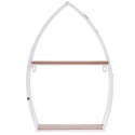 Boat Shaped White Display Rack