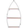 Boat Shaped White Display Rack