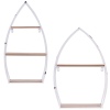 Boat Shaped White Display Rack