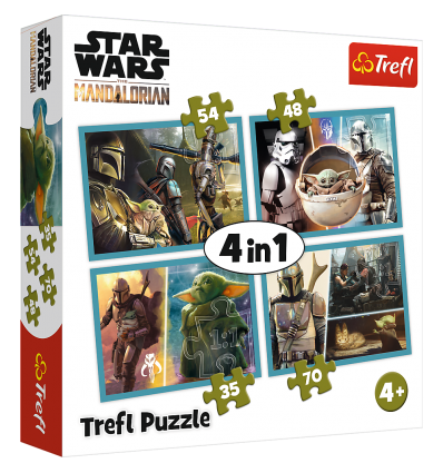 Puzzles - "4in1" - The Mandalorian and his world / Lucasfilm Star Wars The Mandalorian [343779]