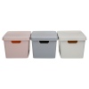 17L Medium Pastel Coloured Lidded Storage Boxes