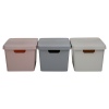 17L Medium Pastel Coloured Lidded Storage Boxes