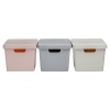 17L Medium Pastel Coloured Lidded Storage Boxes