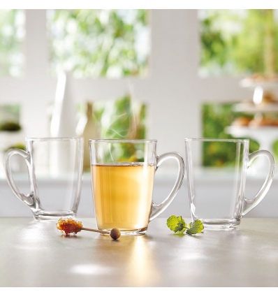 Single Clear New Morning 320ml Glass Mug [670507]