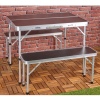 Outdoor Picnic Table & Bench Set [388798]