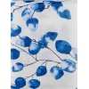 Blue & White Flower Linen Table Cloth [810831]