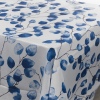 Blue & White Flower Linen Table Cloth [810831]