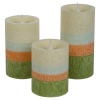 4" 5" 6" Coloured Wax Flameless LED Pillar Candles [X000WJD9D7]