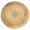 Wooden Round Burnt Plate 39cm