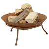 Rust Effect Fire Bowl On Stand 47cm [484036]