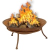 Rust Effect Fire Bowl On Stand 47cm [484036]