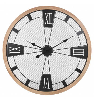 Extra Large Wooden Metal Clock [730085]