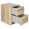 Tilbury 2 Drawer Bedside Chest- Oak Effect [180900]