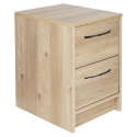 Tilbury 2 Drawer Bedside Chest- Oak Effect [180900]