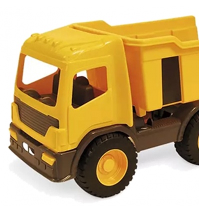 Bright Orange Construction Truck Toy