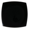 Single Tempered Glass QUADRATO NOIR Black Square Plate [068229]