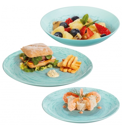 Single STRATIS Tempered Glass Dinnerware Collection
