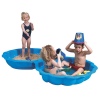 Blue Shell Shaped Plastic Sand Water Pit [680013]