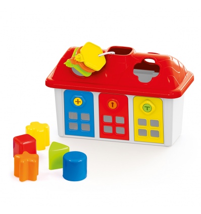 SHAPE SORTER HAPPY HOUSE WITH LOCKABLE DOORS [5097][050977]