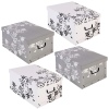 Vintage Flower Design Storage Boxes