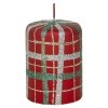 40hr Tartan Glitter Christmas Candle