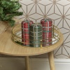 40hr Tartan Glitter Christmas Candle